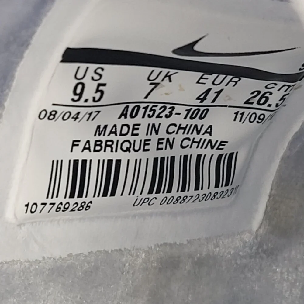 Nike AF1 Lover XX Women's Off White Light Silver Shoes AO1523-100 US Size 9.5 - Picture 8 of 8